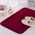 Tappetino antiscivolo per assorbimento dell'acqua Tappetino per bagno Tappetino shaggy in memory foam per cucina, dimensioni: 40X60CM (rosso)