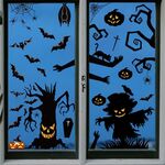 3 set Adesivi Decorazione di Halloween Lampada di zucca Spider Ghost Adesivi elettrostatici, Stile: BQ049-51-52