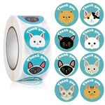 10 rotoli carino cartone animato animale bambino grazie adesivo (ha028)