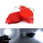 2 PCS Mini Pocket Portachiavi Torcia Micro LED Squeeze Light Campeggio esterno Ultra luminoso Portachiavi di emergenza Lampada torcia (rosa)