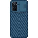 Per Xiaomi Poco M4 Pro Nillkin Black Mirror Series Camshield PC Cassa del telefono PC (blu)