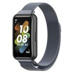 Per Huawei Band 7 /7 NFC Milan Metal Magnetic Watch Band (Grey)