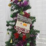 Decorazione natalizia con ciondolo albero di Natale con motivo a calzino natalizio