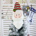 CX20207 Decorazione con ciondolo per albero di Natale con motivo Babbo Natale, dimensioni: L