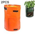 2 PCS 7 galloni Sacchetti di patate per piantare PE Sacchetti di tessuto intrecciato Coltivazione Vasi da giardino Sacchetti per piantagione di ortaggi Sacchetti per coltivazione Fattoria Forniture da giardino