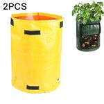 2 PCS 7 galloni Sacchetti di patate da piantare PE Sacchetti di stoffa intrecciata Coltivazione Vasi da giardino Sacchetti di piantagione di ortaggi Sacchetti di coltivazione Forniture da giardino agricolo
