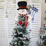CX20206 Decorazione con pendente per albero di Natale con motivo pupazzo di neve, misura: S