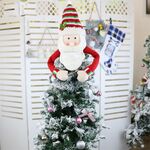 CX20206 Decorazione con ciondolo per albero di Natale con motivo Babbo Natale, misura: S
