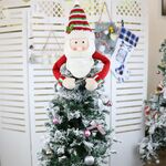 CX20208 Decorazione con ciondolo per albero di Natale con motivo Babbo Natale, dimensioni: L