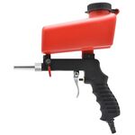 Sabbiatrice gravitazionale rossa portatile Mini sabbiatrice antiruggine