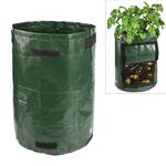 2 pezzi di patate per piantare sacchetti di PE per piantare ortaggi per coltivare forniture per giardini agricoli, dimensioni: 23 cm x 28 cm (verde)