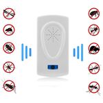 Ultrasuoni Mouse Scarafaggio Repulsore di parassiti Dispositivo Insetti Ratti Ragni Mosquito Killer Controllo dei parassiti Domestico Rejecter (spina europea)