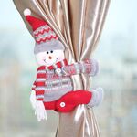 Decorazioni per la casa Bambola di cartone animato di Natale Fibbia per tenda (pupazzo di neve)