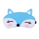 Cute Fox 3D Sleep Mask Rest Travel Sleeping Cover Sleep Ice Mask (blu)