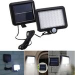 56 LED SMD 2835 180LM Lampada da giardino a LED con sensore a infrarossi impermeabile IP65 ad energia solare