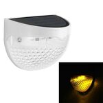 Lampada da giardino semicircolare IP55 impermeabile con controllo della luce solare (bianco caldo)