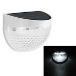 Lampada da giardino semicircolare IP55 impermeabile con controllo della luce solare (luce bianca)
