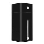 Umidificatore ad ultrasuoni USB Diffusore di aromi di oli essenziali USB Purificatore di nebbia spray per luce notturna a LED, 1000 ml (nero)