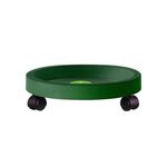 Vassoio universale con ruote rotonde Vassoio per vasi da giardino facile da spostare Vassoio per vasi da giardino Supporto in plastica (verde)
