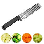 Tagliapatate professionale con coltello Wave in acciaio inossidabile 2 pezzi
