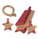 Set di carte da regalo con etichette in carta kraft natalizia da 100 pezzi/pacco (L-34)