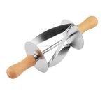 5 pezzi Croissant Tool Rullo in acciaio inox croissant croissant coltello croissant (argento)