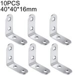 Staffa angolare a 90 gradi in acciaio inossidabile da 40 pezzi, staffa angolare per fissaggio a staffa per mobili Schermi per mobili da parete (40 mm)