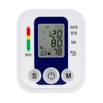 ZK-B02 Misuratore di pressione sanguigna da braccio superiore digitale automatico Sfigmomanometro Misuratore di pressione Misuratore di frequenza cardiaca Tonometro Pulsometro