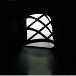 Lampada da parete a LED ad energia solare Lampada da giardino stradale a risparmio energetico impermeabile per esterni (luce bianca)