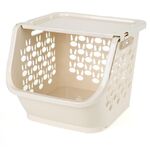 Impilabile da cucina in plastica cestino di immagazzinaggio Bagno Mensola