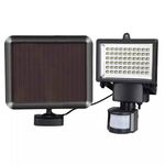 Lampada da esterno con sensore solare di sicurezza Lampada spot a risparmio energetico Luci solari 60 LED