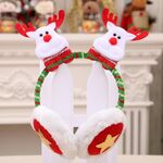 Donna Uomo Natale Paraorecchie Head Hoop Simpatico cartone animato Decorazione per l'inverno (Little Elk)