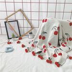 Bambini Fragola a maglia coperta di cotone Dimensioni: 100 x 130 centimetri