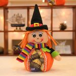 Halloween Cute Cartoon Sacchetti di plastica trasparenti Decorazioni per feste Zaino per caramelle di Halloween, Stile: 01