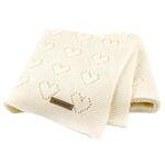 Copertura Coperta multifunzionale bambino Knit amore cava antivento del condizionatore d'aria