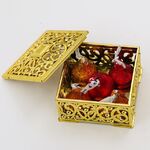 12 PCS Mini Candy Box Openwork modello quadrato Gift Box
