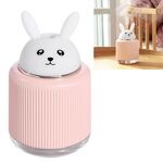 Umidificatore per animali domestici Luce notturna USB Lampada da comodino per la casa Lampada a risparmio energetico per il sonno muto (coniglio rosa)