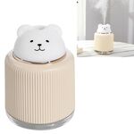 Umidificatore per animali domestici Luce notturna USB Lampada da comodino per la casa Lampada a risparmio energetico per il sonno muto (orso giallo)