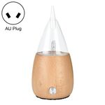 Umidificatore d'aria per aromaterapia in vetro di legno con spray per oli essenziali, diffusore senz'acqua, tipo di spina: spina AU (venatura del legno chiaro)