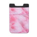 Motivo di marmo Road Stretch Phone Indietro Plastica Porta carte Sticky Phone Clip (rosso)