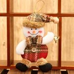 Decorazioni natalizie per la casa Ornamenti appesi Bambole Decorazioni per l'albero di Natale (pupazzo di neve)
