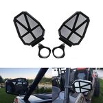 Specchietto retrovisore per veicoli fuoristrada UTV-11 ATV / UTV Specchietto retrovisore laterale, diametro tubo: 1,75-2 pollici universale (nero)
