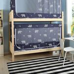 Gli studenti Dormitorio Blackout Cloth Zipper zanzariera per 90 centimetri Larghezza Lower Berth