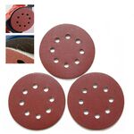 100 PCS 125MM Affollamento carta vetrata 5 pollici 8 Hole Disco Carta vetrata autoadesive Sandpaper