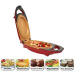 Doppio rivestimento antiaderente senza fumo 5 minuti Chef Fornello elettrico Pentola per barbecue Pentola per pizza Spina UE