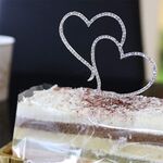 Regalo di nozze della decorazione della torta dell'inserto della torta di cristallo del cuore