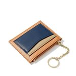 Mini portafoglio multifunzione con cerniera multi-carta con cuciture alla moda (arancione)