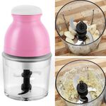 Tazza di miscelazione portatile Spremiagrumi elettrico per latte di soia Macchina da cucina multifunzione Tritacarne domestico (rosa)