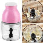 Tazza di miscelazione portatile Spremiagrumi elettrico per latte di soia Macchina da cucina multifunzione Tritacarne domestico (rosa)