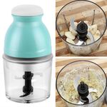 Tazza di miscelazione portatile Spremiagrumi elettrico per latte di soia Macchina da cucina multifunzione Tritacarne domestico (verde chiaro)